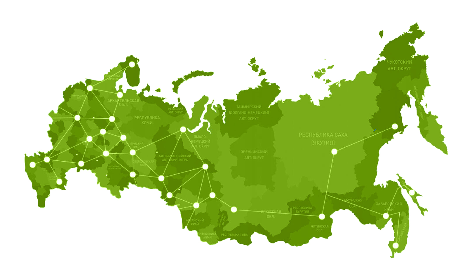География поставок - вся Россия