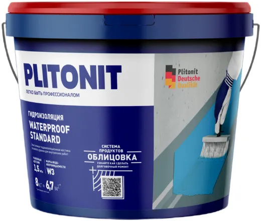 Плитонит Waterproof Standard мастика гидроизоляционная эластичная Плитонит Waterproof Standard мастика гидроизоляционная эластичная недорого с доставкой