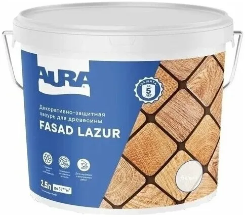 Аура Fasad Lazur декоративно-защитная лазурь для древесины Аура Fasad Lazur декоративно-защитная лазурь для древесины недорого с доставкой