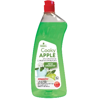 Гель для мытья посуды вручную. Cooky Apple с ароматом яблока концентрированное средство Гель для мытья посуды вручную. Cooky Apple с ароматом яблока концентрированное средство недорого с доставкой