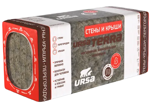 Урса Terra 36 PN Стены и Крыши негорючая минеральная изоляция Урса Terra 36 PN Стены и Крыши негорючая минеральная изоляция недорого с доставкой