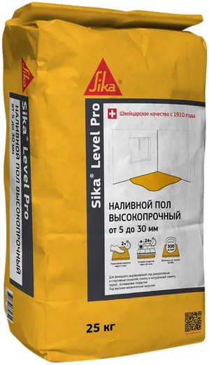 Sika Level Pro высокопрочный самовыравнивающийся наливной пол Sika Level Pro высокопрочный самовыравнивающийся наливной пол