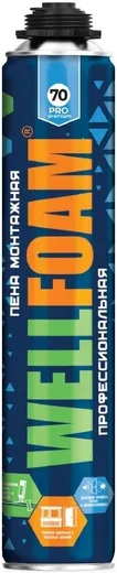 Wellfoam 70 пена монтажная профессиональная всесезонная Wellfoam 70 пена монтажная профессиональная всесезонная недорого с доставкой