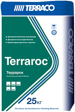Terraco Terraroc HBR ремонтная штукатурка для бетона