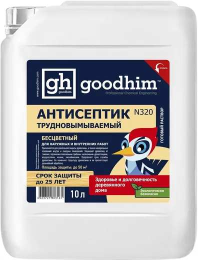 Goodhim N320 антисептик трудновымываемый для наружных и внутренних работ Goodhim N320 антисептик трудновымываемый для наружных и внутренних работ недорого с доставкой