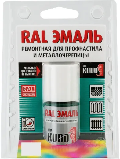 Kudo RAL эмаль ремонтная для профнастила и металлочерепицы Kudo RAL эмаль ремонтная для профнастила и металлочерепицы недорого с доставкой