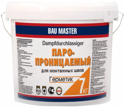 Bau Master Паропроницаемый герметик для монтажных швов акриловый Bau Master Паропроницаемый герметик для монтажных швов акриловый
