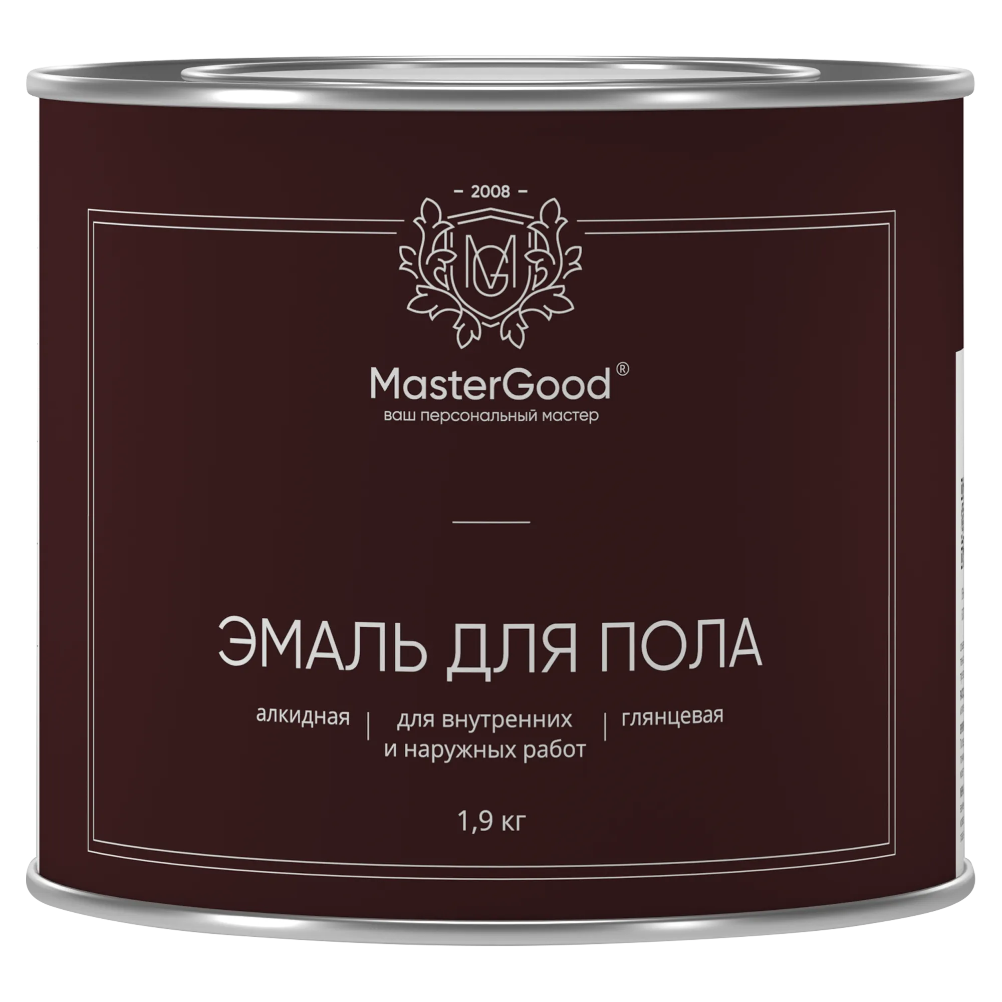 Master Good Эмаль для пола желто-коричневая