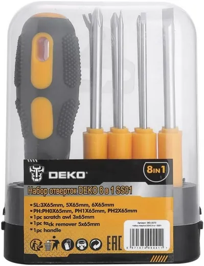 Deko SS01 набор отверток 8 в 1 Deko SS01 набор отверток 8 в 1 недорого с доставкой