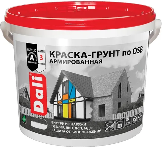Dali краска-грунт по OSB армированная Dali краска-грунт по OSB армированная