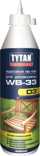 Титан Professional ПВА WB-33 D3 водостойкий клей для древесины Титан Professional ПВА WB-33 D3 водостойкий клей для древесины
