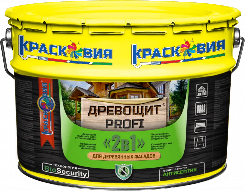 Древощит PROFI "2в1" (грунт-пропитка с защитой от плесени и грибка)