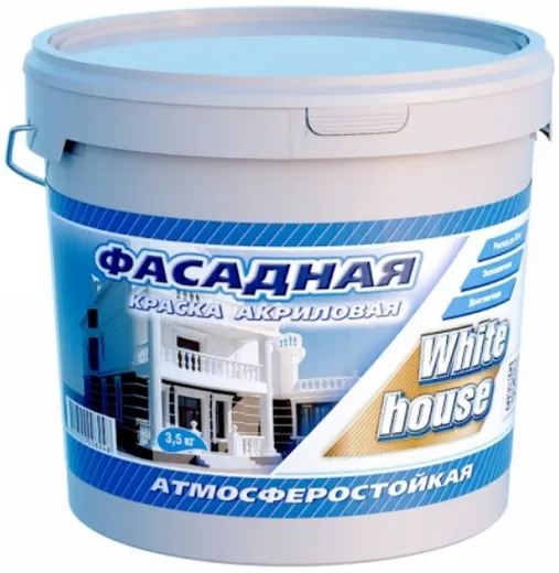 White House краска акриловая фасадная атмосферостойкая White House краска акриловая фасадная атмосферостойкая недорого с доставкой