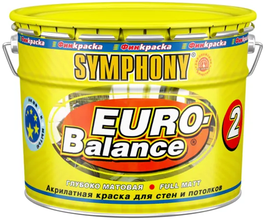 Финкраска Симфония Euro-Balance 2 акрилатная краска для стен и потолков Финкраска Симфония Euro-Balance 2 акрилатная краска для стен и потолков недорого с доставкой