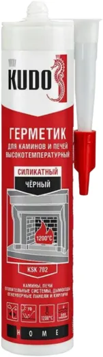Kudo Home герметик для каминов и печей высокотемпературный 1200°C Kudo Home герметик для каминов и печей высокотемпературный 1200°C