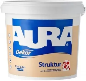 Аура Dekor Struktur краска для фасадов и интерьеров структурная Аура Dekor Struktur краска для фасадов и интерьеров структурная