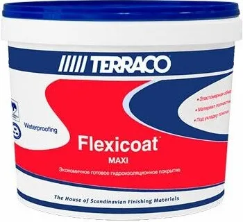 Terraco Flexicoat Maxi покрытие готовое экономичное гидроизоляционное Terraco Flexicoat Maxi покрытие готовое экономичное гидроизоляционное