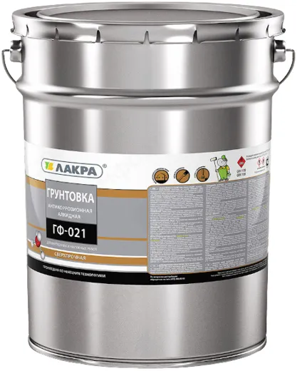 Лакра ГФ-021 грунтовка антикоррозионная алкидная быстросохнущая Лакра ГФ-021 грунтовка антикоррозионная алкидная быстросохнущая недорого с доставкой