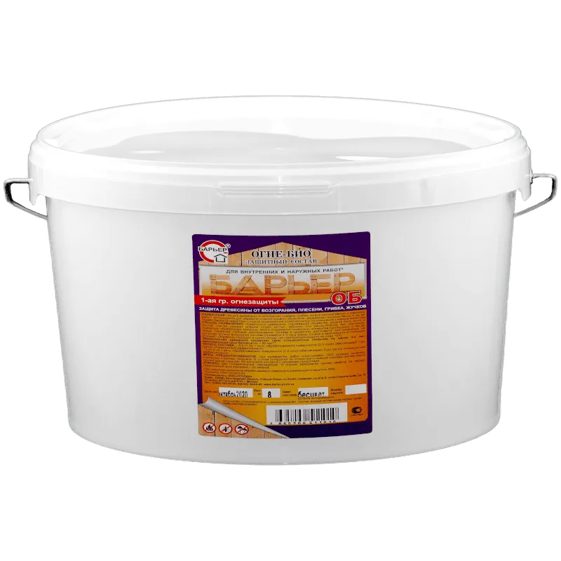 Конц 1:4 БАРЬЕР-ОБ огне-биозащитного состава для древесины (I группа огнезащитной эффективности) Конц 1:4 БАРЬЕР-ОБ огне-биозащитного состава для древесины (I группа огнезащитной эффективности) недорого с доставкой