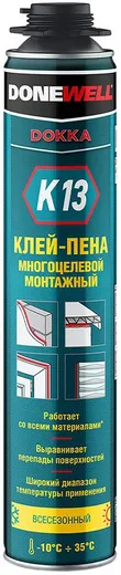 Donewell Dokka K13 клей-пена многоцелевой монтажный Donewell Dokka K13 клей-пена многоцелевой монтажный недорого с доставкой