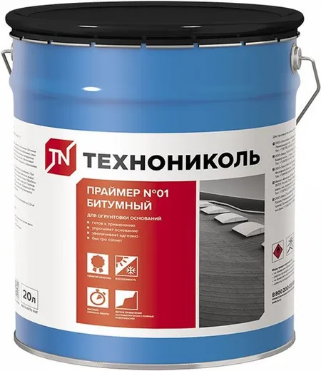 Технониколь №01 праймер битумный для огрунтовки оснований Технониколь №01 праймер битумный для огрунтовки оснований недорого с доставкой