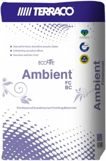 Terraco Ambient FC DP базовый штукатурный состав для звукопоглощающих систем