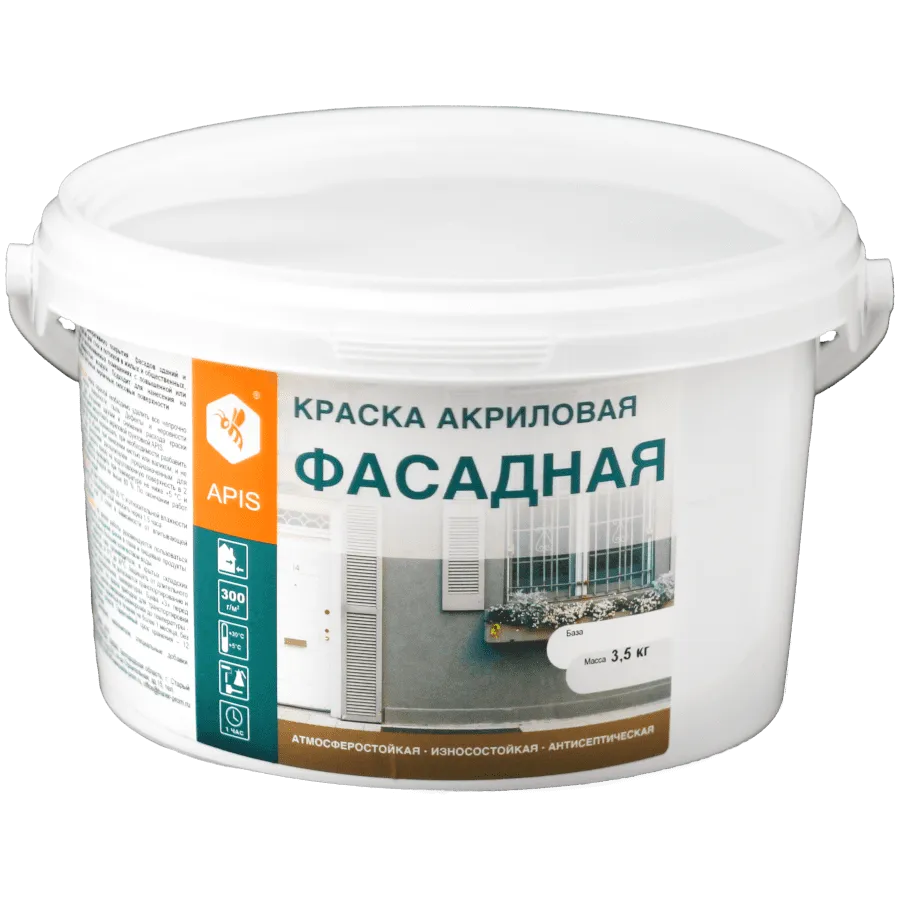 Краска акриловая APIS фасадная Краска акриловая APIS фасадная недорого с доставкой