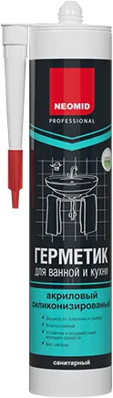 Неомид герметик для ванной и кухни акриловый силиконизированный Неомид герметик для ванной и кухни акриловый силиконизированный недорого с доставкой