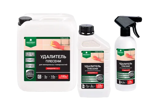 Удалитель плесени PROSEPT FUNGI CLEAN готовый состав