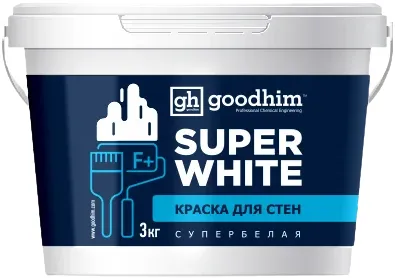 Goodhim F+ Super White краска для стен супербелая Goodhim F+ Super White краска для стен супербелая недорого с доставкой