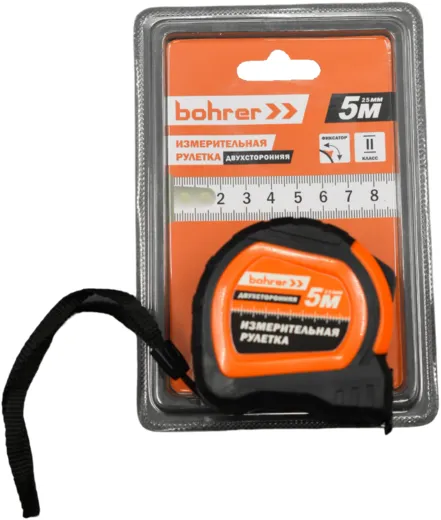 Bohrer рулетка измерительная двухсторонняя Bohrer рулетка измерительная двухсторонняя недорого с доставкой