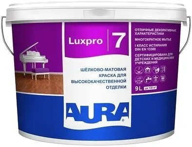 Аура Eskaro Aura Luxpro 7 шелково-матовая краска для высококачественной отделки Аура Eskaro Aura Luxpro 7 шелково-матовая краска для высококачественной отделки