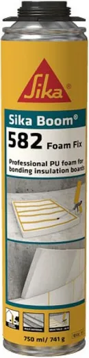 Sika Boom-582 Foam Fix полиуретановая клей-пена для изоляционных плит Sika Boom-582 Foam Fix полиуретановая клей-пена для изоляционных плит недорого с доставкой