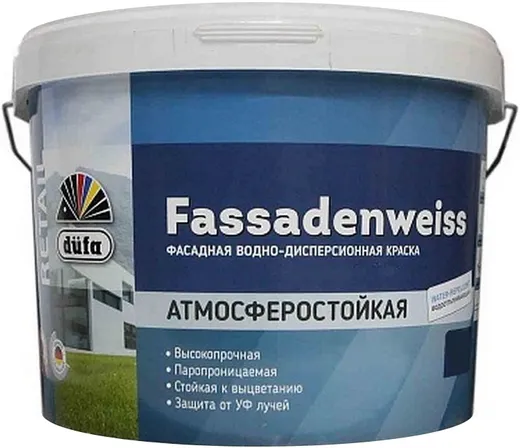 Dufa Retail Fassadenweiss краска фасадная водно-дисперсионная Dufa Retail Fassadenweiss краска фасадная водно-дисперсионная недорого с доставкой