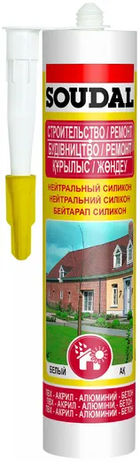 Soudal Строительство Ремонт нейтральный силикон Soudal Строительство Ремонт нейтральный силикон недорого с доставкой