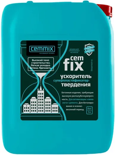 Cemmix Cemfix ускоритель суперпластификатор-твердения Cemmix Cemfix ускоритель суперпластификатор-твердения