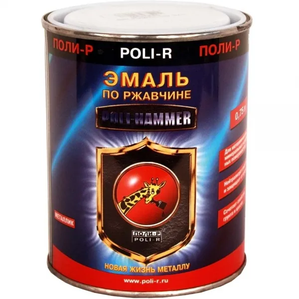 Эмаль по ржавчине металлик Poli-Hammer