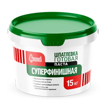 Шпатлевка готовая "Суперфинишная" паста 15 кг