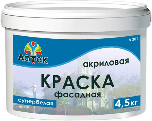 Латек Л 301 акриловая краска фасадная Латек Л 301 акриловая краска фасадная недорого с доставкой