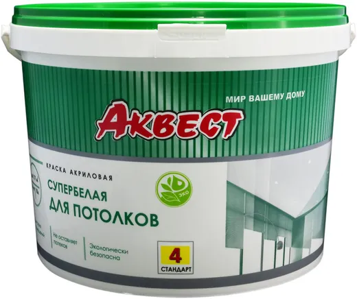 Аквест Стандарт 4 краска акриловая для потолков Аквест Стандарт 4 краска акриловая для потолков недорого с доставкой