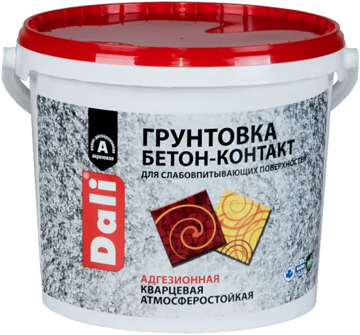 Dali Бетон-контакт грунтовка адгезионная кварцевая атмосферостойкая Dali Бетон-контакт грунтовка адгезионная кварцевая атмосферостойкая недорого с доставкой