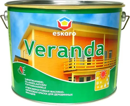 Eskaro Veranda краска масляно-акриловая для древесины Eskaro Veranda краска масляно-акриловая для древесины