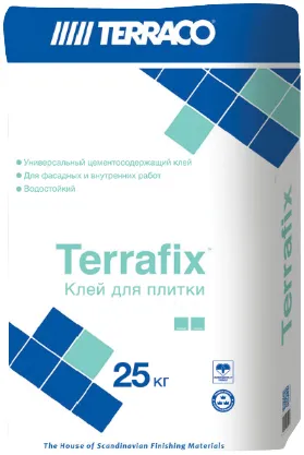 Terraco Terrafix клей для плитки Terraco Terrafix клей для плитки недорого с доставкой