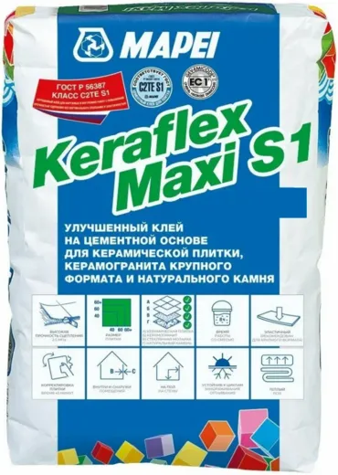 Mapei Keraflex Maxi S1 улучшенный клей на цементной основе Mapei Keraflex Maxi S1 улучшенный клей на цементной основе недорого с доставкой