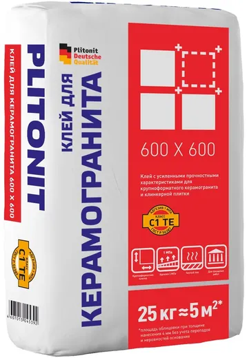 Плитонит 600*600 клей для керамогранита