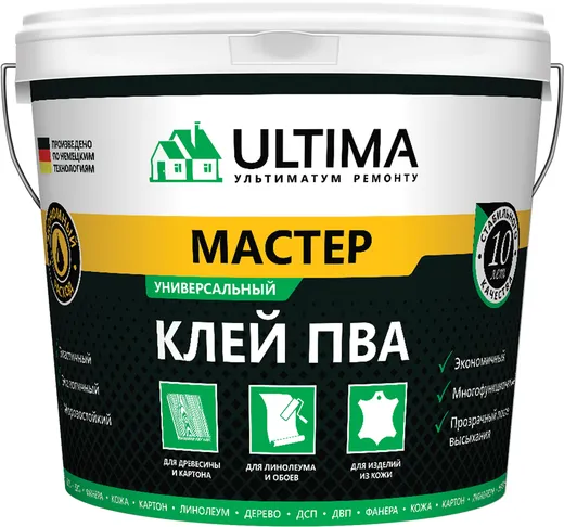 Ultima ПВА Мастер клей универсальный Ultima ПВА Мастер клей универсальный недорого с доставкой