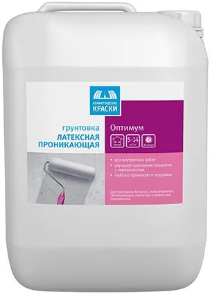 Ленинградские Краски Оптимум грунтовка латексная проникающая Ленинградские Краски Оптимум грунтовка латексная проникающая недорого с доставкой