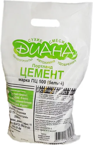Диана ПЦ-500 портландцемент белый Диана ПЦ-500 портландцемент белый недорого с доставкой