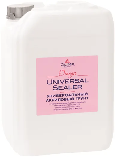 Олимп Omega Universal Sealer универсальный глубокопроникающий акриловый грунт Олимп Omega Universal Sealer универсальный глубокопроникающий акриловый грунт