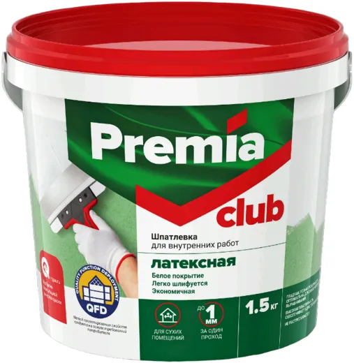 Ярославские Краски Premia Club шпатлевка латексная для внутренних работ